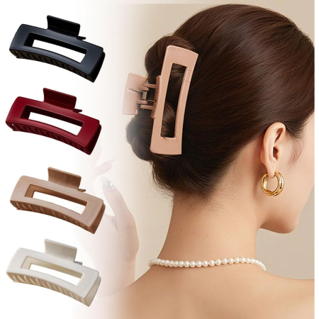 Set 6 Cleme de Par, Flippy, din Silicon Moale, Rezistent, 10.3 x 5 x 4.4 cm, Multicolor [3]