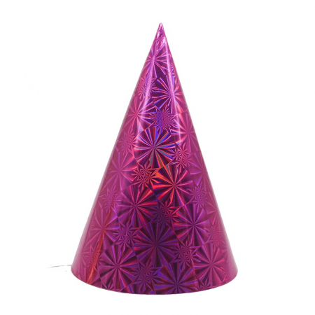 Articole petrecere - Set 6 Coifuri Metalizate, Flippy, pentru Petrecere, Tematica Aniversare, Roz