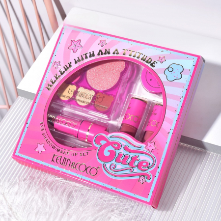 Set 6 Produse de Machiaj, KEVIN &amp; COCO, Pink Bear, 16.2 x 16 x 2.5 cm [3]