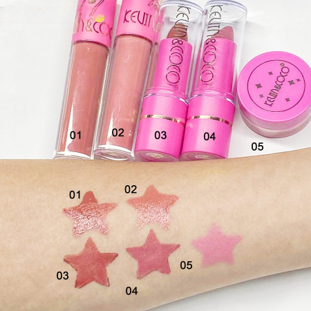 Set 6 Produse de Machiaj, KEVIN &amp; COCO, Pink Bear, 16.2 x 16 x 2.5 cm [5]