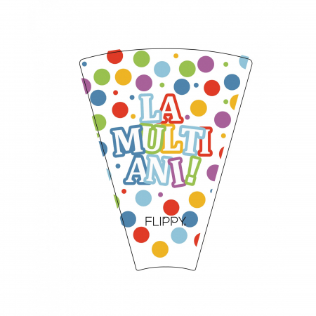 Set 6 Suflatori, Flippy, Colectia LA MULTI ANI, 20 cm, din Carton, Multicolor [2]