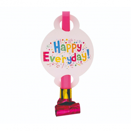 Articole petrecere - Set 6 Suflatori Happy Everyday, Flippy, pentru Petrecere, 20 x 17 cm, Multicolor