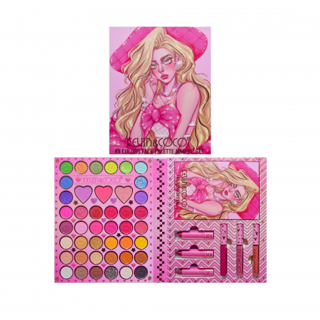 Set 8 Produse de Machiaj, KEVIN &amp; COCO, Butterfly Dream Girl, 49 de culori, 24.7 x 19.7 x 2.7 cm [6]