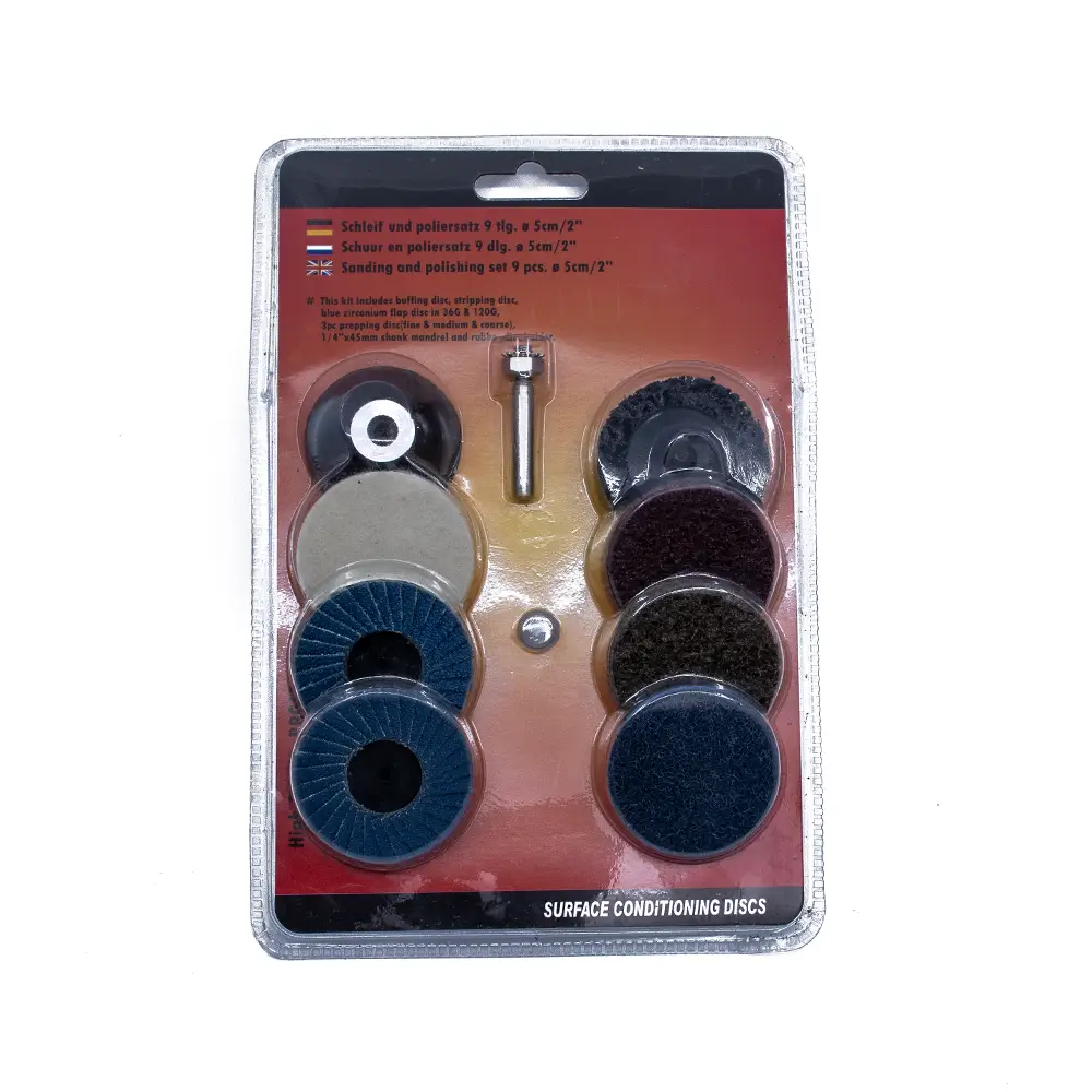 Accesorii si consumabile rotakt - SET 9 PIESE ABRAZIVE PTR SLEFUIRE 1/4"