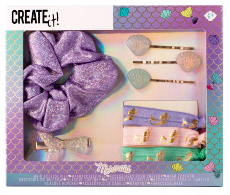 Jucarii, Copii & Bebe - Set accesorii pentru par Sirena, Create It!