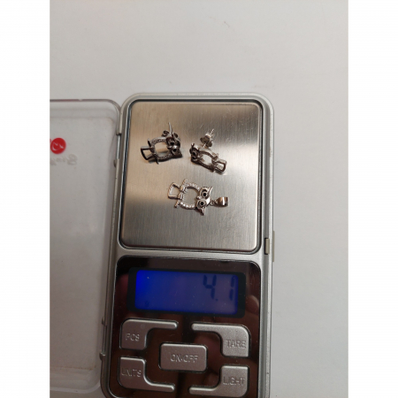 Set Argint 925 Bufnita Contur, Jolie Silver, 4.1g, 2 cm x 1.1 cm [3]