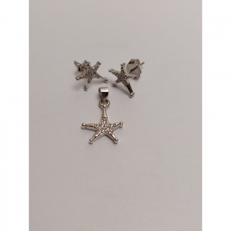 Set Argint 925 Stelute Asimetrice, Jolie Silver, 1.8g, 1.5 cm x 1.1 cm [1]