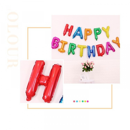 Set Baloane folie Flippy, Happy Birthday, 40 cm, Multicolor [4]