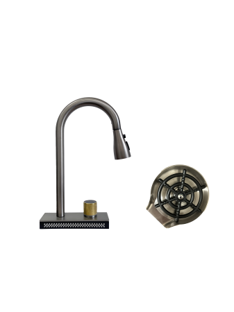 Pentru Casa si Camping - Set baterie SanDonna Aster + spalator de pahare - Inox