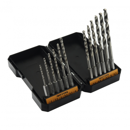 Set burghie metal, HEX, 12 piese ROTOR RBM12 [1]