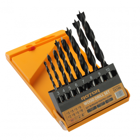 Set burghie pentru lemn, 8 piese ROTOR RBW8 [2]