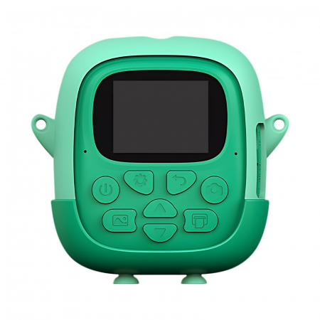 Set Camera Instantanee pentru Copii, Flippy, Ecran HD 2.4'', 24MP, 720P Video, 1200 mAh, cu Functie de Printare Alb-Negru, cablu USB-C, Bluetooth, Compatibil iOS/Android, Imprimare APP, Mode [6]