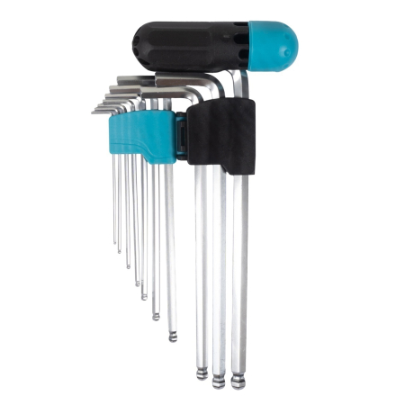 Set chei imbus Detoolz, 10 bucati, maner T, dimensiuni 1.5mm/2mm/2.5mm/ 3mm/4mm/5mm/6mm/8mm/9mm/10mm, material Cr-V [2]
