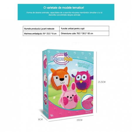 Set creatie perna pentru copii, Dream Kids, 3 piese [9]