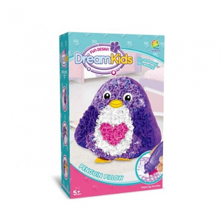 Jucarii, Copii & Bebe - Set creatie perna pentru copii, Dream Kids, Pinguin