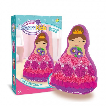 Jucarii, Copii & Bebe - Set creatie perna pentru copii, Dream Kids, Printesa