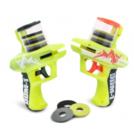 Seturi de joaca - Set de 2 pistoale Zip Shot cu 24 discuri, Disc Domination