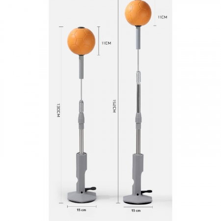 Set de Box cu Minge, Flippy, cu Ventuza de Prindere, Extensibil, Inaltime Reglabila 130-152 cm, pentru Copii si Adulti, Minge de 11 cm, Portocaliu [1]