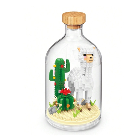 Sub 99 Lei - Set de Construit in Sticla, Flippy, 543 Piese, din Plastic, +14 Ani, 10 x 19.6 cm, Model Alpaca, Multicolor
