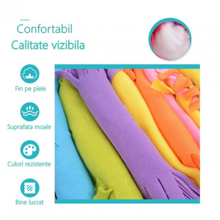 Set de creatie DIY Flippy, tesut si tricotat, patura 6+ ani, multicolor [4]