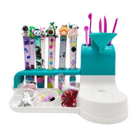 Set de Creatie, Flippy, Stiloul Magic, +6 Ani, peste 50 de Accesorii, Laborator de Creatie Pixuri, 34 x 31 x 8 cm, Multicolor [6]