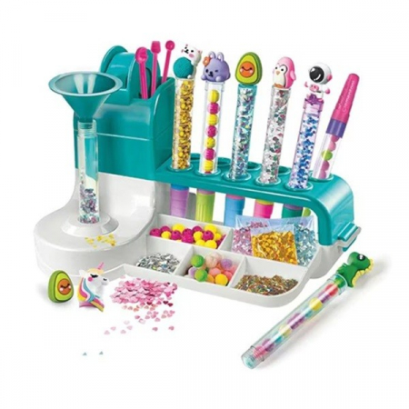 Set de Creatie, Flippy, Stiloul Magic, +6 Ani, peste 50 de Accesorii, Laborator de Creatie Pixuri, 34 x 31 x 8 cm, Multicolor [3]