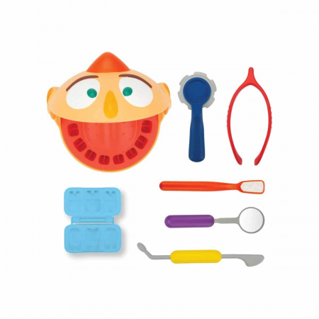 Set de joaca cu plastilina, Crafy, Doctorul Maseluta Junior, 12 piese [3]