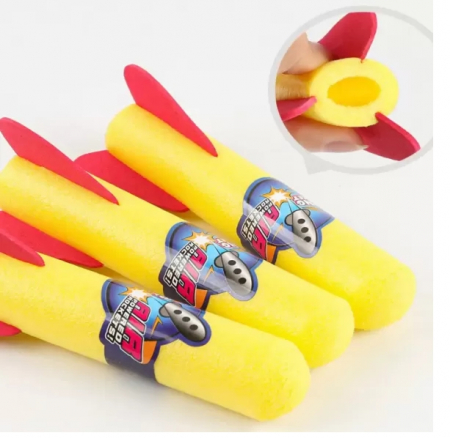 Set de joaca lansare rachete, Lansator cu 3 rachete incluse [4]