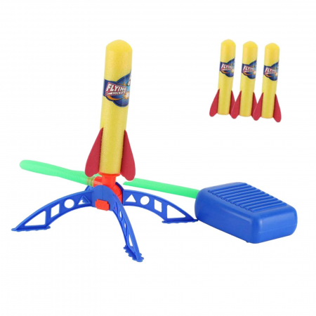 Jucarii, Copii & Bebe - Set de joaca lansare rachete, Lansator cu 3 rachete incluse