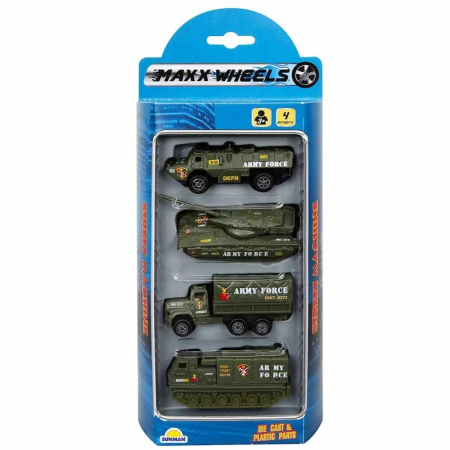 Jucarii, Copii & Bebe - Set de vehicule, Maxx Wheels, Army