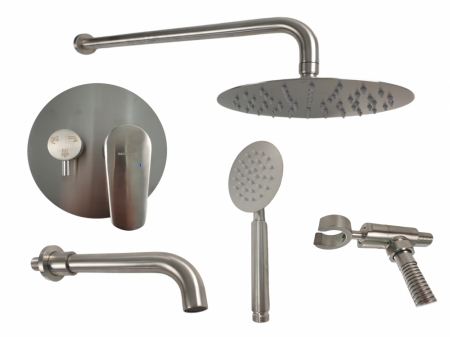 Set dus incastrabil MIXXUS BOX-009, Diametru para dus 200 mm [0]