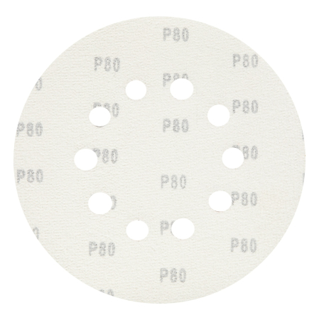 Constructii  - Set hartie abraziva 215mm P80 10 gauri, slefuitor