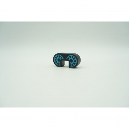 Lichidare Set inteligent de blocuri magnetice pentru copii, 7 piese, cutie depozitare, robotel, albastru [9]