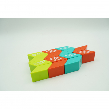 Set inteligent de constructie cu piese magnetice, 26 piese, +3 ani, multicolor [2]