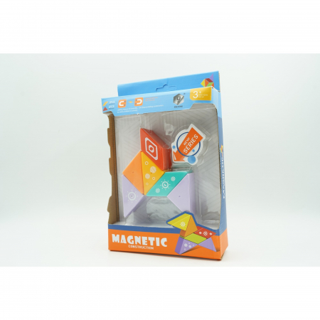 Set inteligent de constructie cu piese magnetice, Flippy, 6 piese, pentru copii, +3 ani, multicolor [1]