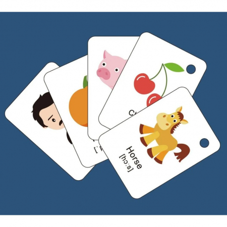 Set Jucarie Educativa, Flippy, Proiector Tip Lanterna Pentru Copii, 6 Teme, 48 de Imagini, Cutie Depozitare, +3 ani, Albastru [6]