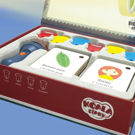 Set Jucarie Educativa, Flippy, Proiector Tip Lanterna Pentru Copii, 6 Teme, 48 de Imagini, Cutie Depozitare, +3 ani, Albastru [8]