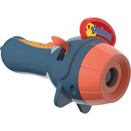 Set Jucarie Educativa, Flippy, Proiector Tip Lanterna Pentru Copii, 6 Teme, 48 de Imagini, Cutie Depozitare, +3 ani, Albastru [15]