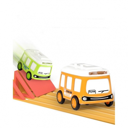 Set jucarie pentru copii, Flippy, masina-ceas verde si portocalie [2]