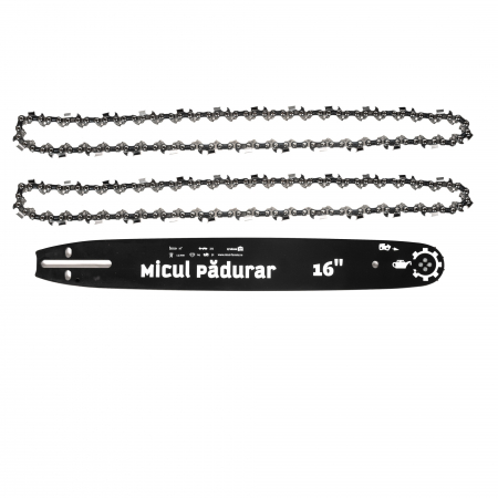 Gradina - Set lama+2 lanturi Micul Padurar, 16", pas .325, grosime 1.5mm, 64pinteni, 32dinti