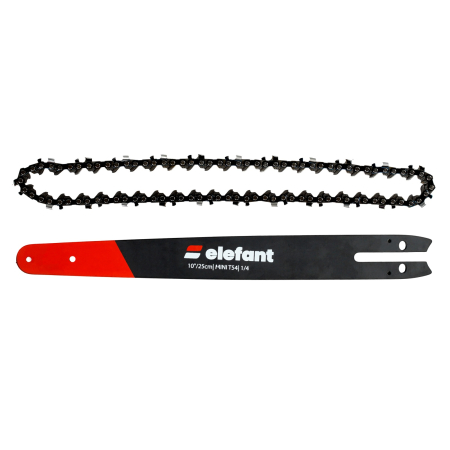 Consumabile, piese si accesorii - Set lama + lant drujba 10″/25 cm 54T Pas 1/4 1.1 mm ELEFANT
