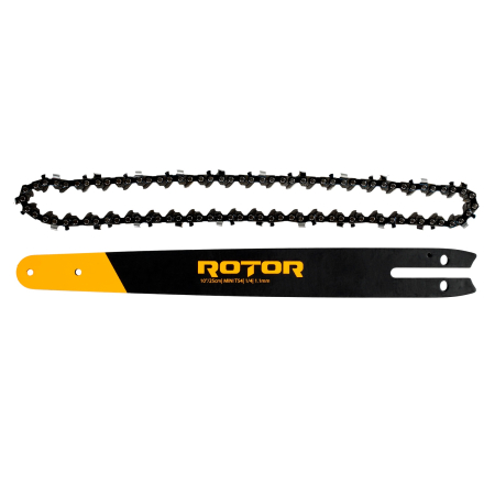 Consumabile, piese si accesorii - Set lama + lant drujba 10″/25 cm 54T Pas 1/4 1.1 mm ROTOR