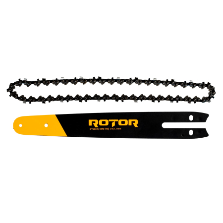 Consumabile, piese si accesorii - Set lama + lant drujba 8″/20 cm 46T Pas 1/4 1.1 mm ROTOR