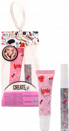 Jucarii, Copii & Bebe - Set luciu de buze si sclipici pentru corp Create It! Diverse culori