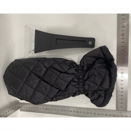 Set Manusa si Racleta pentru Zapada, Flippy, Impermeabila, Izolatie de Bumbac, 31 x 15 cm, Negru [4]