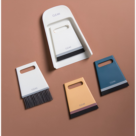 Set Mini Matura si Faras, Flippy, Uz Casnic, Doua Perii, pentru Birou, Bucatarie, Casa, 19.5x13.8x3.6 cm, Gri [1]