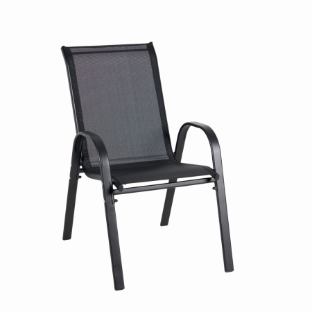 Set mobilier terasa/gradina KLUGMEISTER KJFT011, pentru patru persoane cu umbrela, culoare neagra [3]