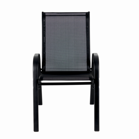 Set mobilier terasa/gradina KLUGMEISTER KJFT011, pentru patru persoane cu umbrela, culoare neagra [2]