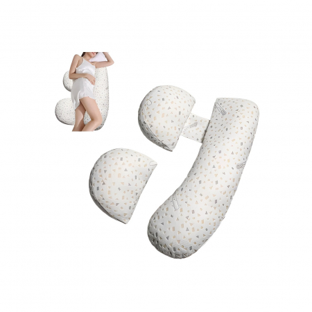 Set Perna pentru Gravide, Flippy, Husa Detasabila, Spuma Moale, Utilizare in Forma H si U, Reglabila, Latime Ajustabila, Proactive, Gri [4]