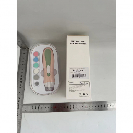 Pila Electrica, Flippy, pentru Copii si Bebelusi, din ABS, 6 Accesorii, cu Lumina LED, 9.5 x 6 x 17 cm, Verde/Roz [1]